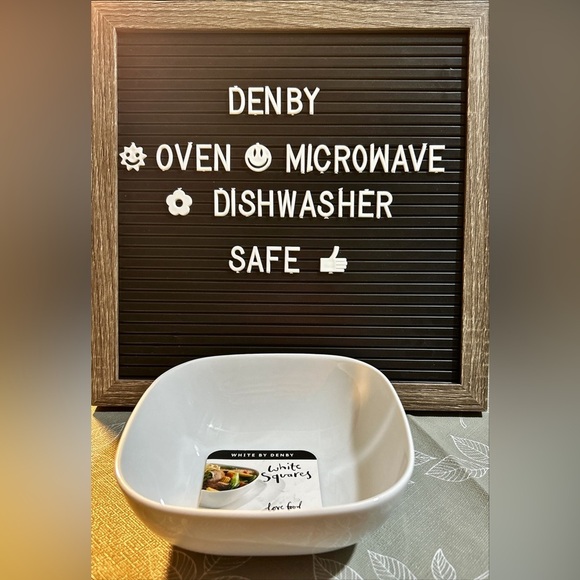 Denby Other - Denby. Square Soup Bowl. Oven, Microwave, and Dishwasher safe.